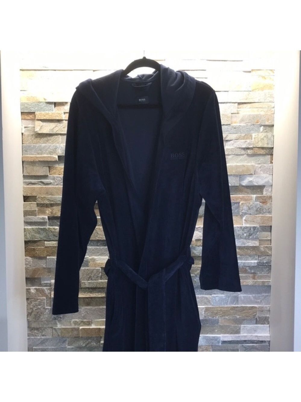 Hugo Boss Velour Hooded Robe - Picture 5 of 7